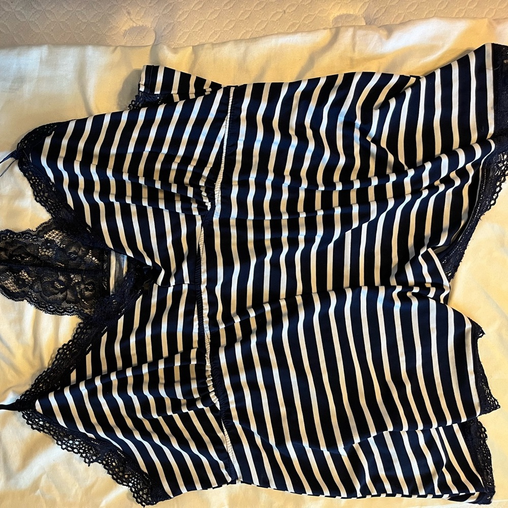 Maurice’s Navy Blue Polka Dot Pajama Set